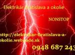 Elektrikár Bratislava a okolie-NOSTOP